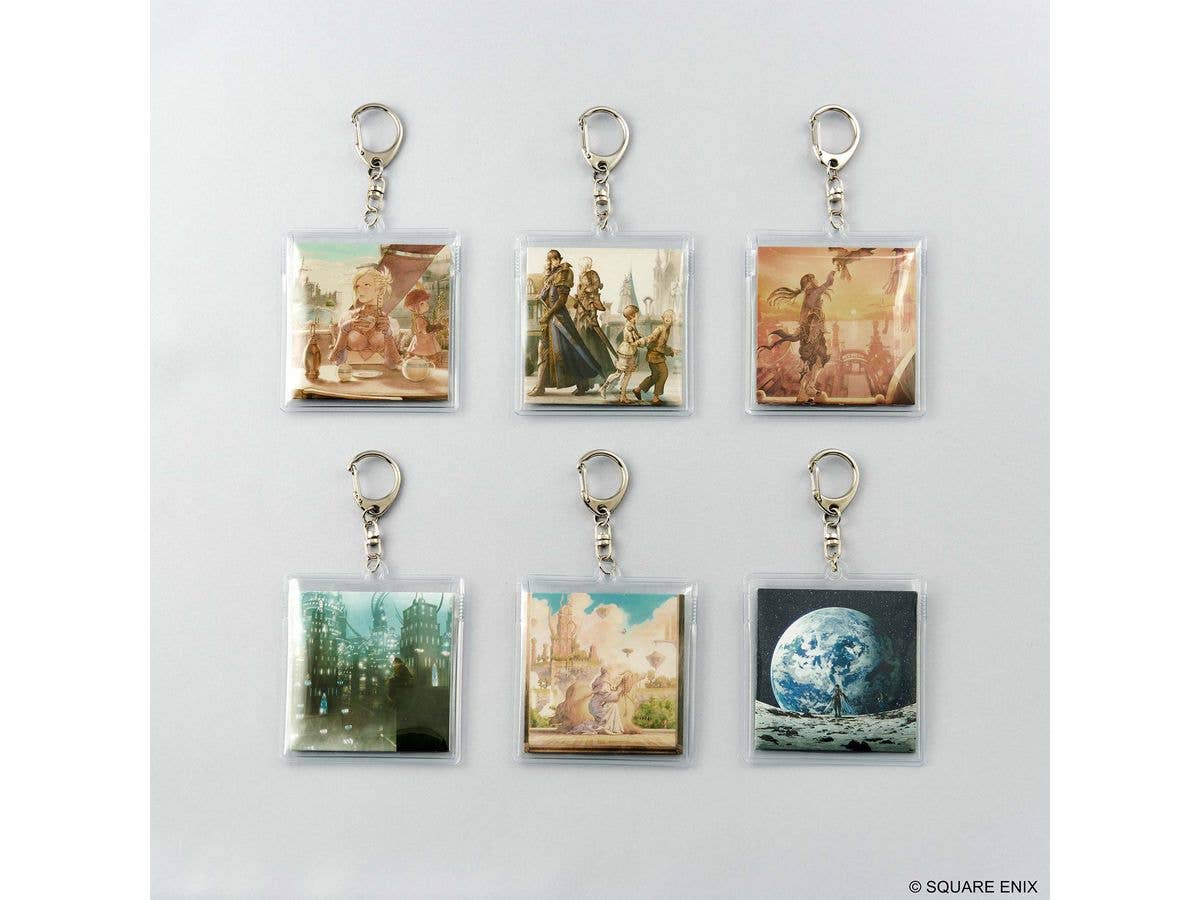 Final Fantasy XIV Music Collection Keychain Vinyl Series Vol. 1 1 Box 6 Pieces