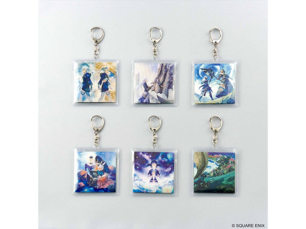 Final Fantasy XIV Music Collection Keychain Vinyl Series Vol. 2 1 Box 6 Pieces