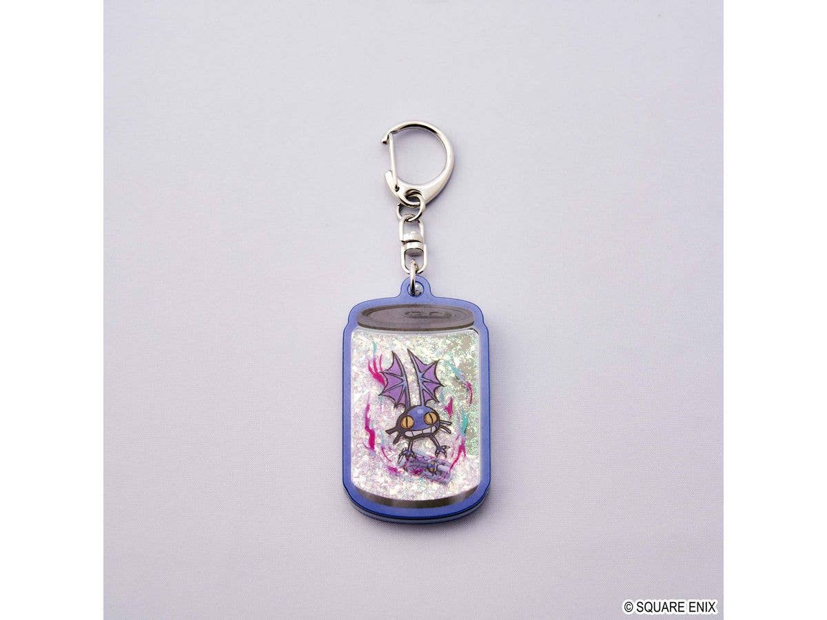 Final Fantasy XIV Energy Drink-Shaped Glitter Keychain Itadaki Cat
