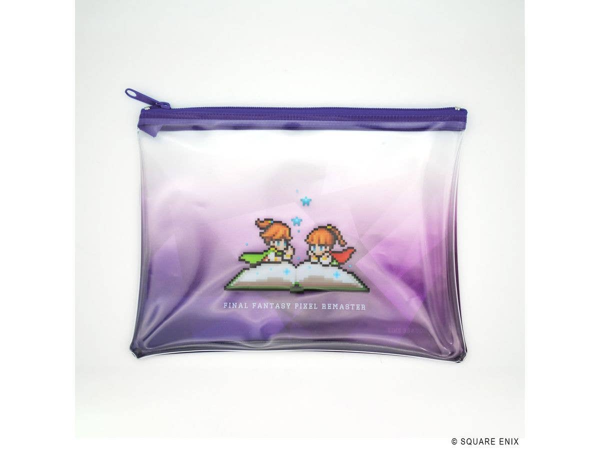 Final Fantasy Pixel Remaster Book Characters Clear Pouch Palom & Porom