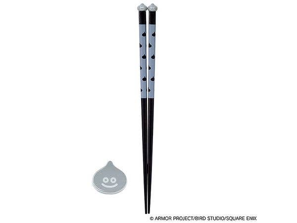 Dragon Quest: Smile Slime Japanese Series Chopsticks & Chopstick Rest Set, Gray