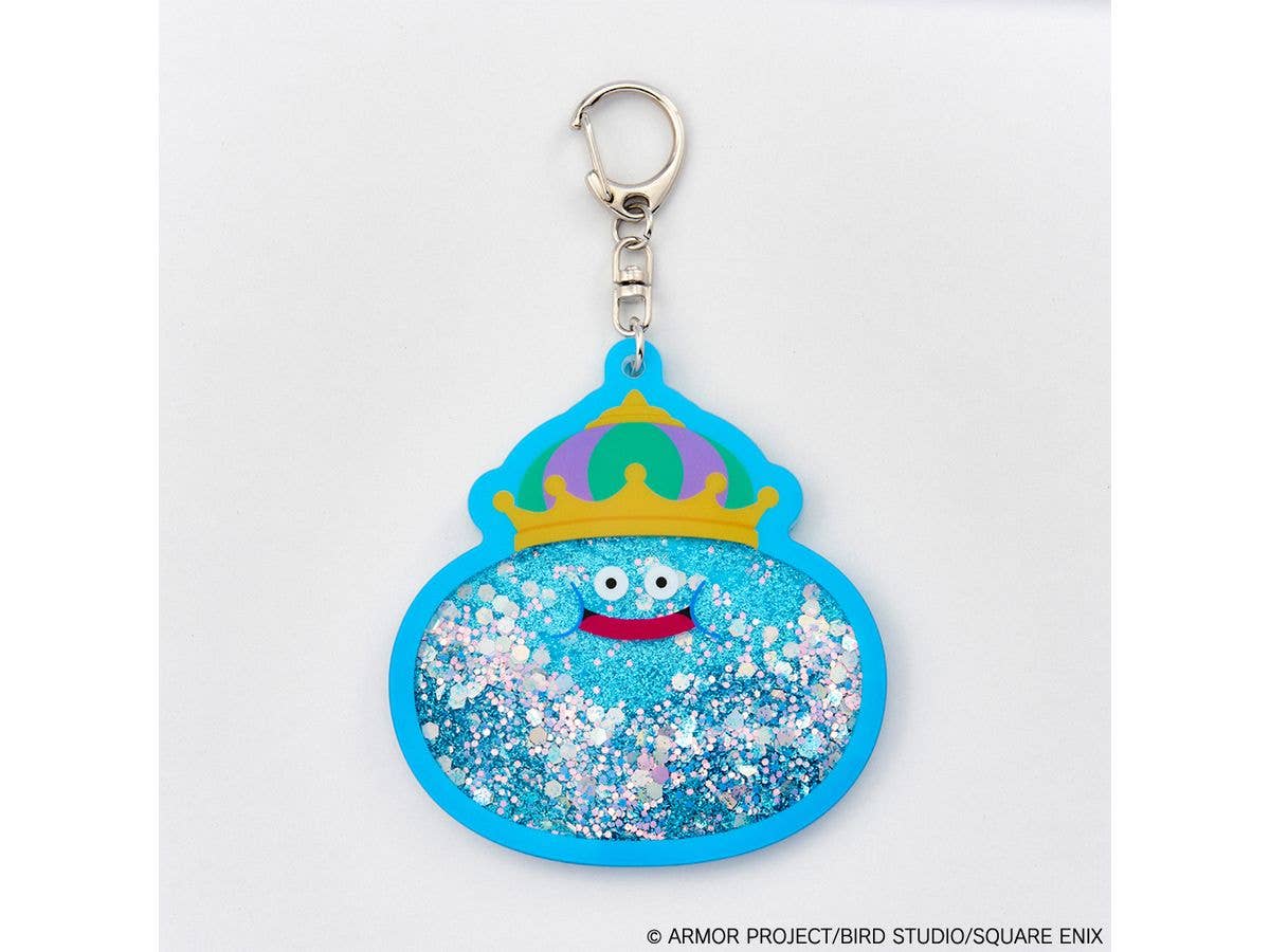 Dragon Quest: Smile Slime Glitter Keychain King Slime