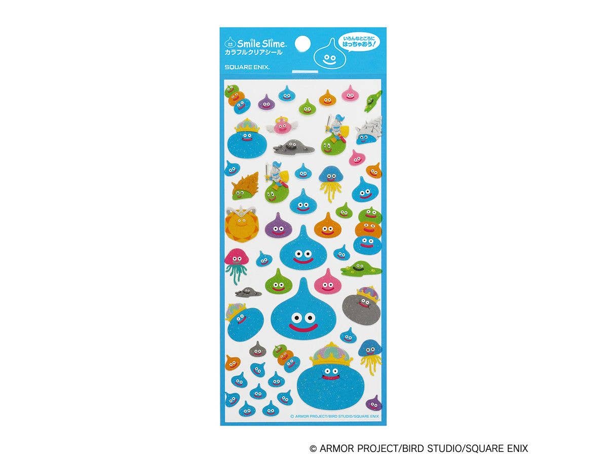 Smile Slime Colorful Clear Stickers