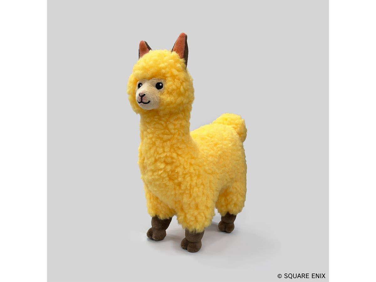 Final Fantasy XIV Glitter Sticker Plush Toy: Golden Alpaca