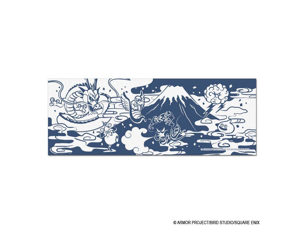 Dragon Quest: Smile Slime Japanese Series Tenugui (Japanese hand towel) - Sky