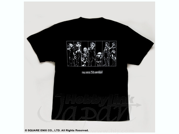 Final Fantasy 25th Anniversary T-Shirt Black M