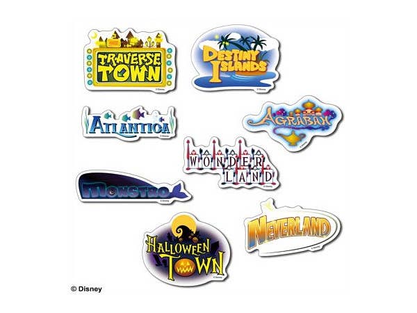 Kingdom Hearts: World Sticker Set