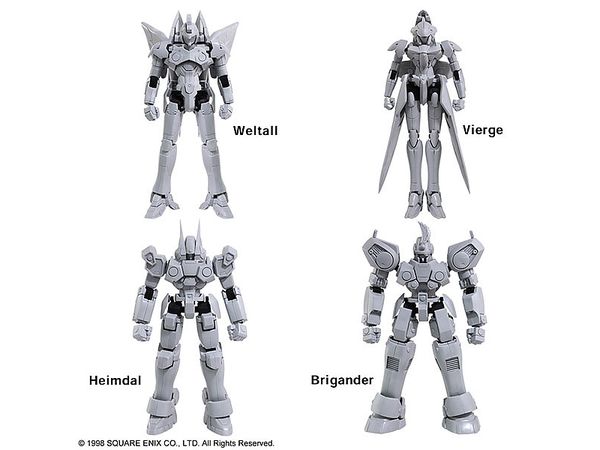 Xenogears Structure Arts Plastic Model Kit Series Vol.1 All 4 Types Box
