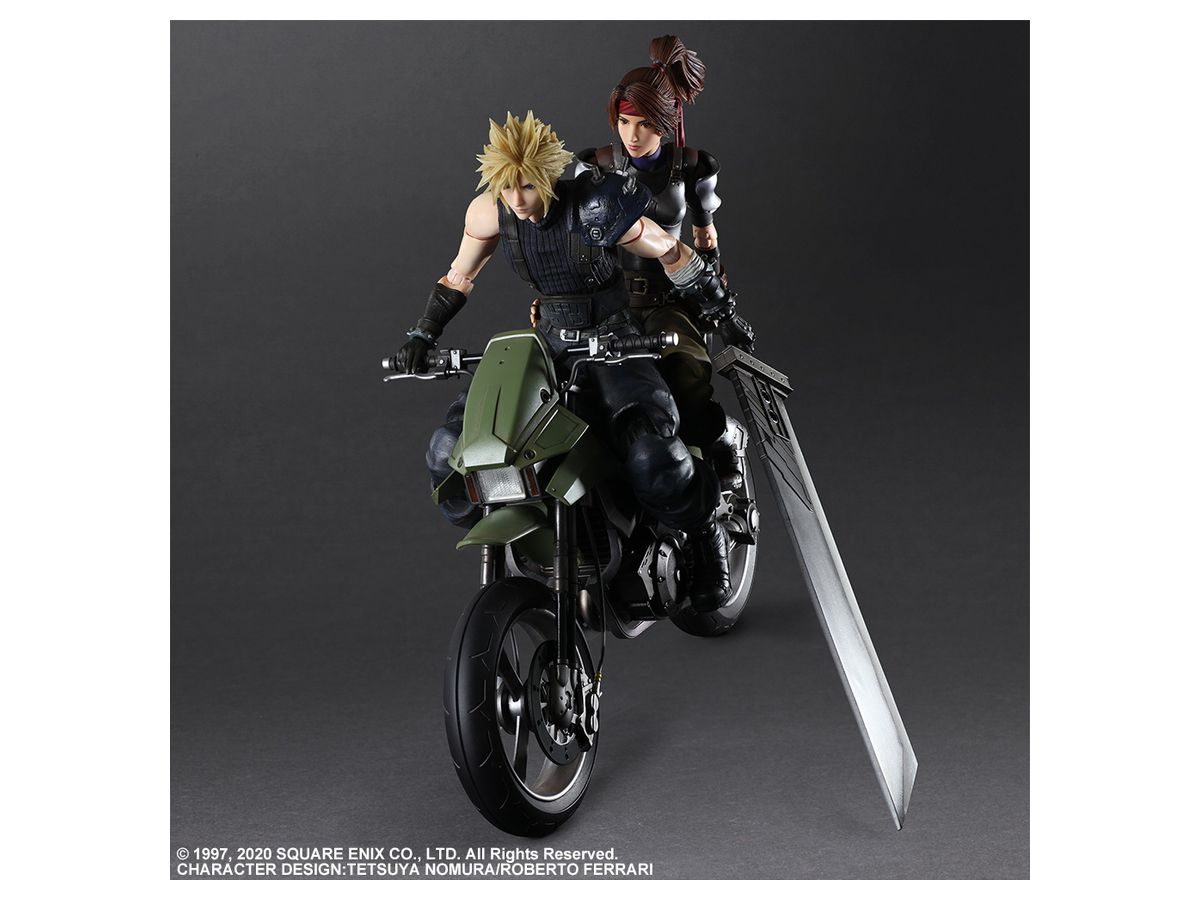 Final Fantasy VII Remake: Play Arts Kai Jessie, Cloud & Motor Bike Set