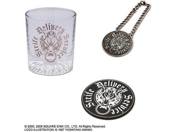 Final Fantasy VII ADVENT CHILDREN Glass & Coaster Set (Reissue)