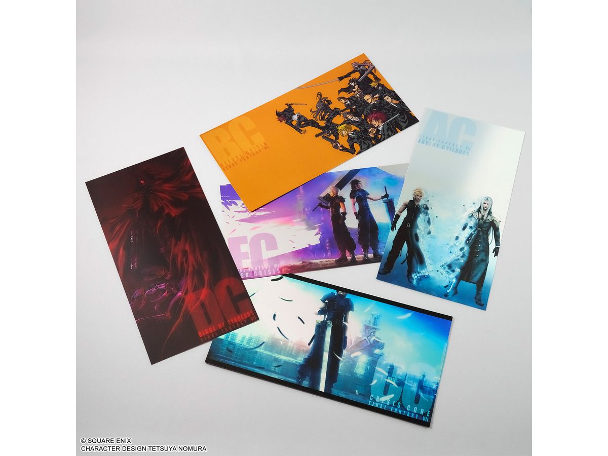 FINAL FANTASY VII Series Metallic Large Postcard Set