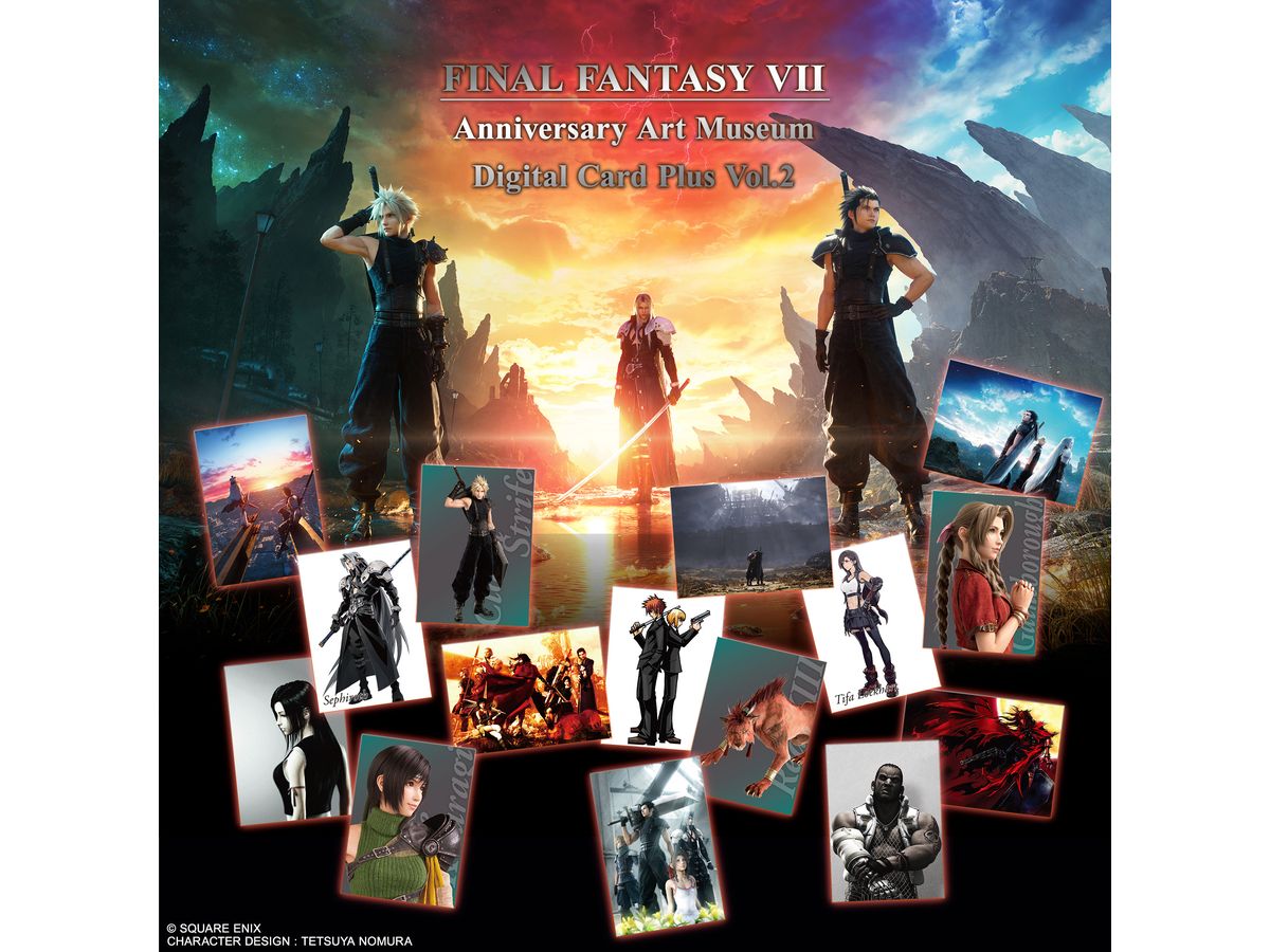 FINAL FANTASY VII Anniversary Art Museum Digital Card Plus Vol.2 1Box 20pcs