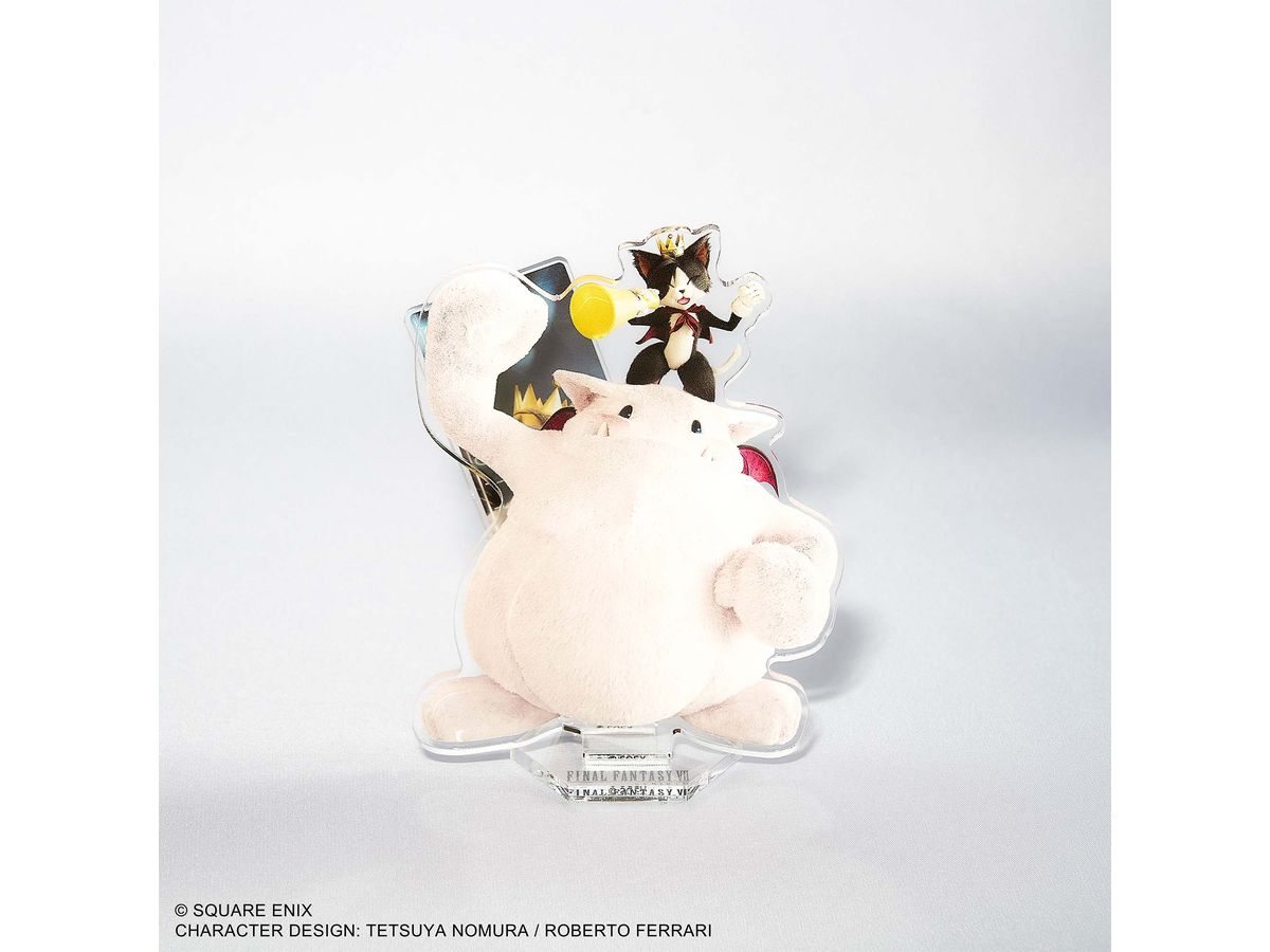 Final Fantasy VII Rebirth Acrylic Stand Cait Sith & Fat Moogle (Reissue)