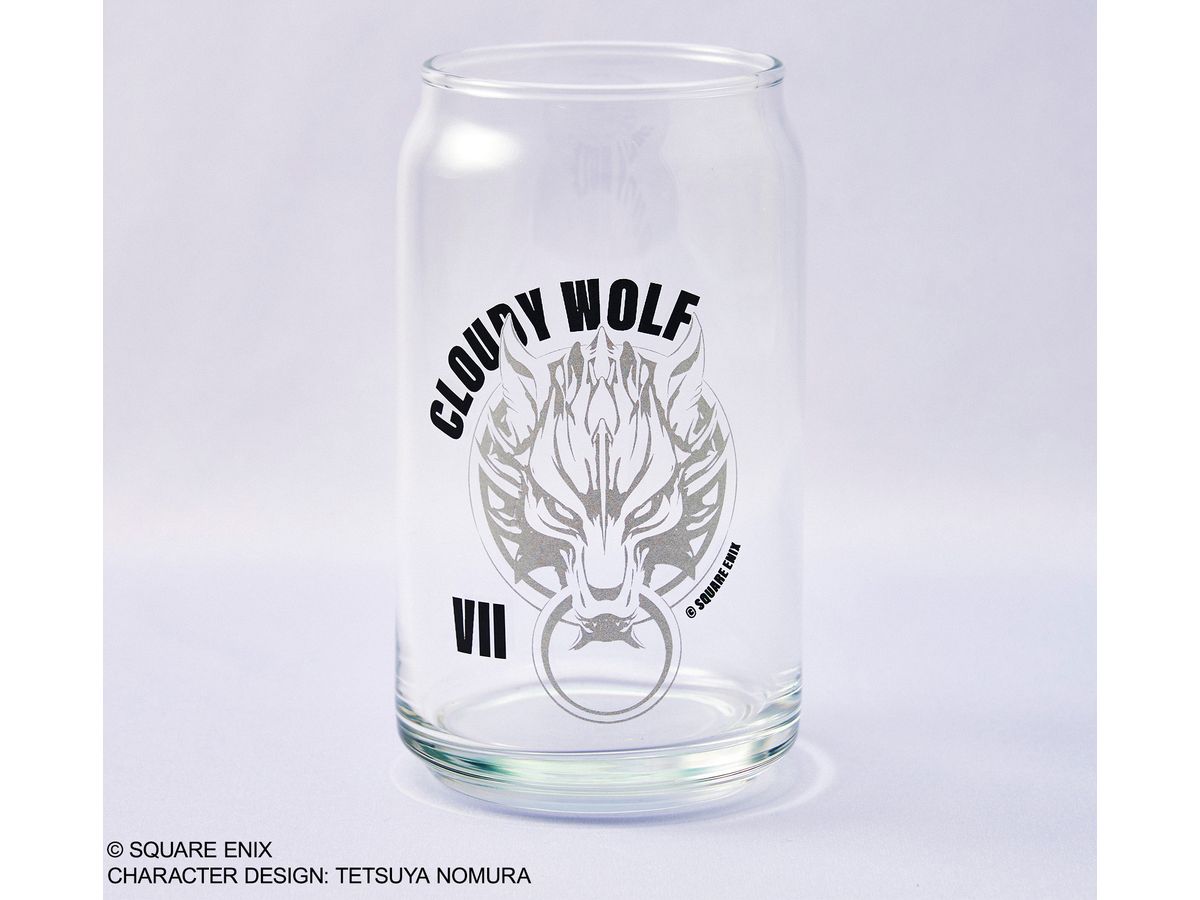 Final Fantasy VII ADVENT CHILDREN Can-Shaped Glass Cloudy Wolf