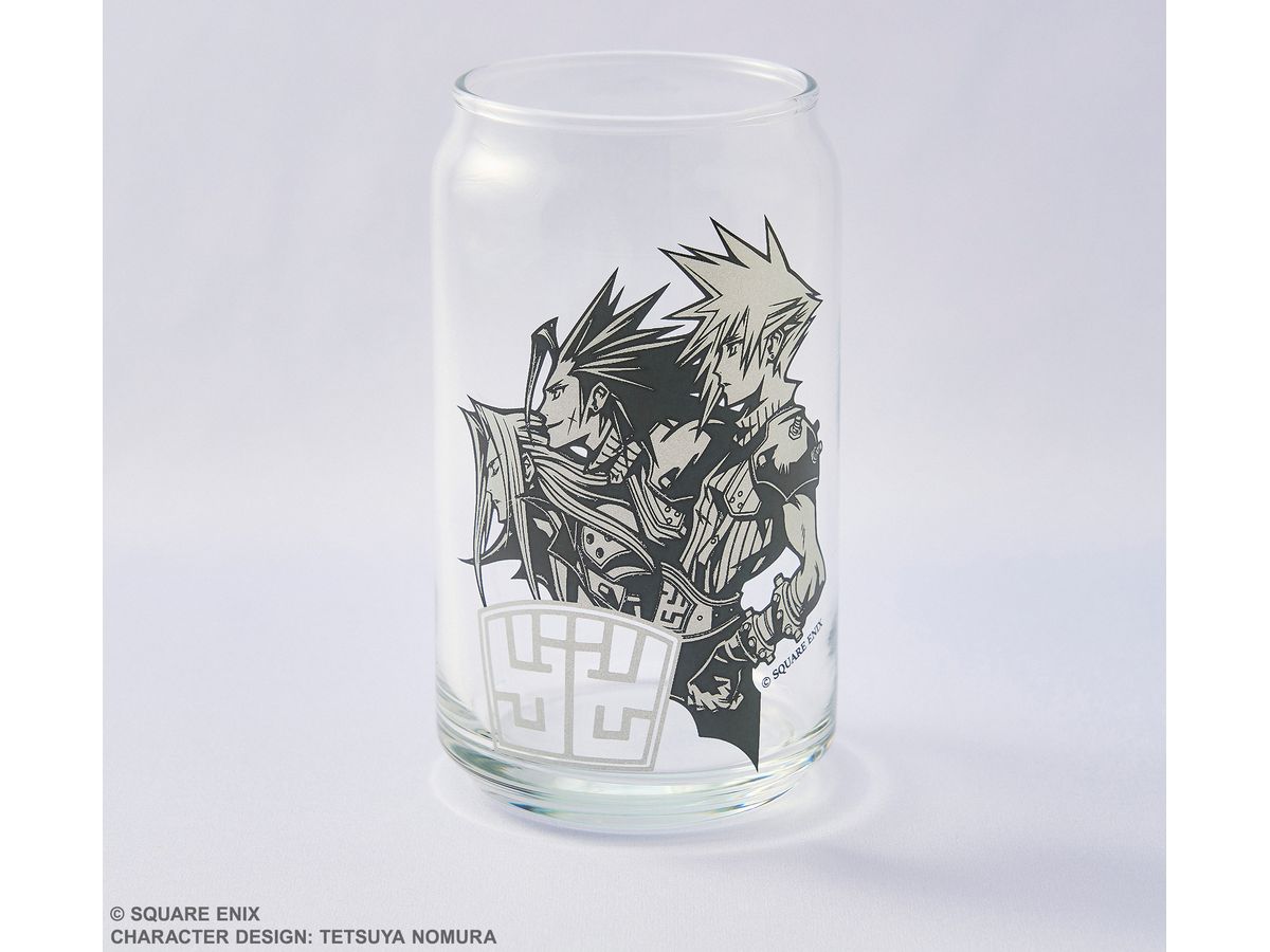 Final Fantasy VII Can-Shaped Glass Illustration