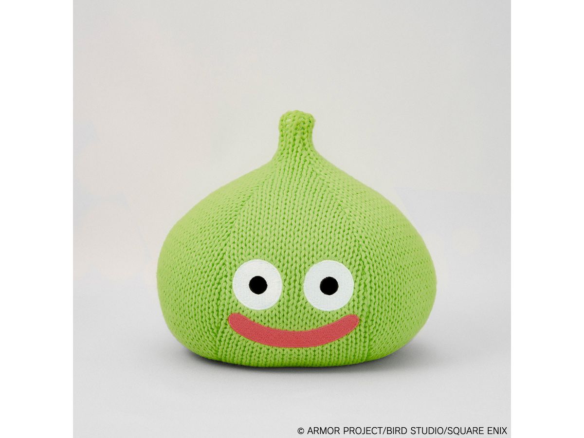 Dragon Quest Smile Slime: Stackable Knitted Plush Lime Slime