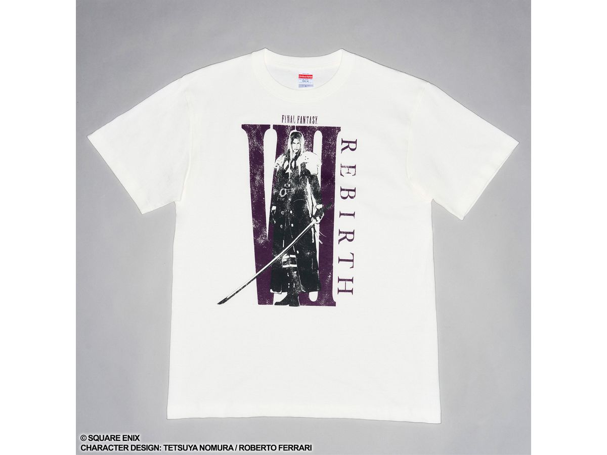 Final Fantasy VII Rebirth T-Shirt Sephiroth (White x Purple)