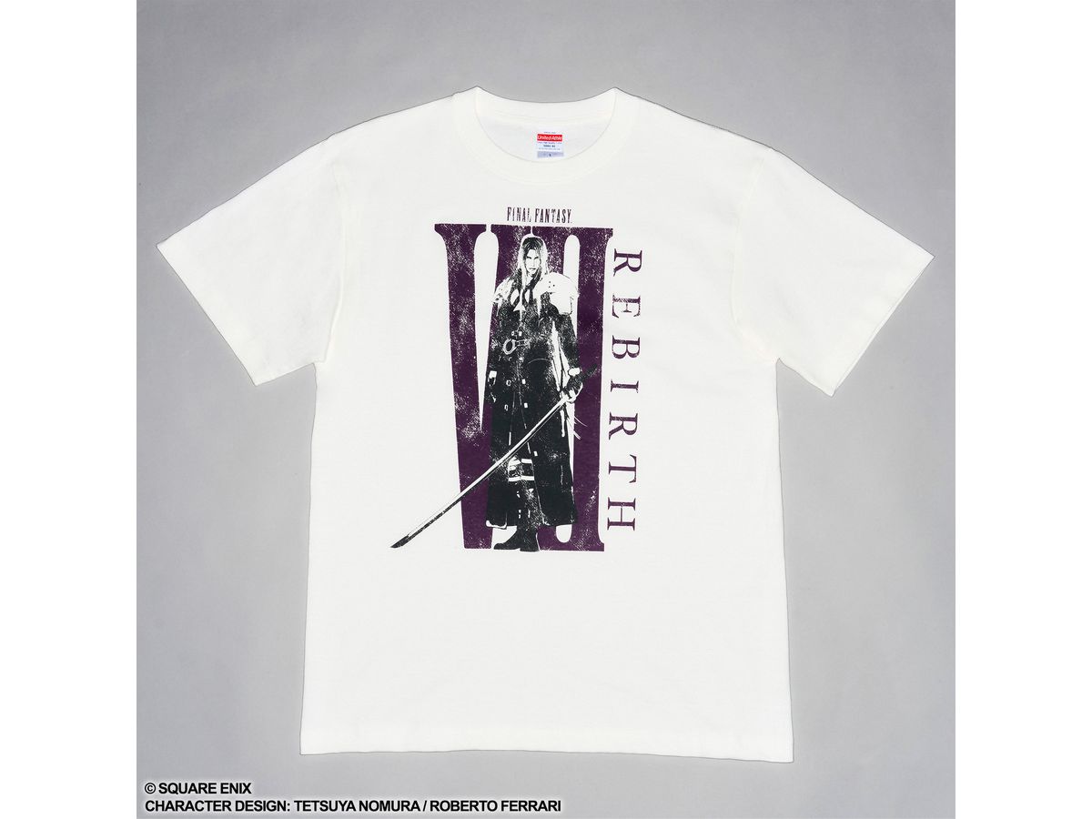 FINAL FANTASY VII REBIRTH T-shirt Sephiroth (White x Purple)