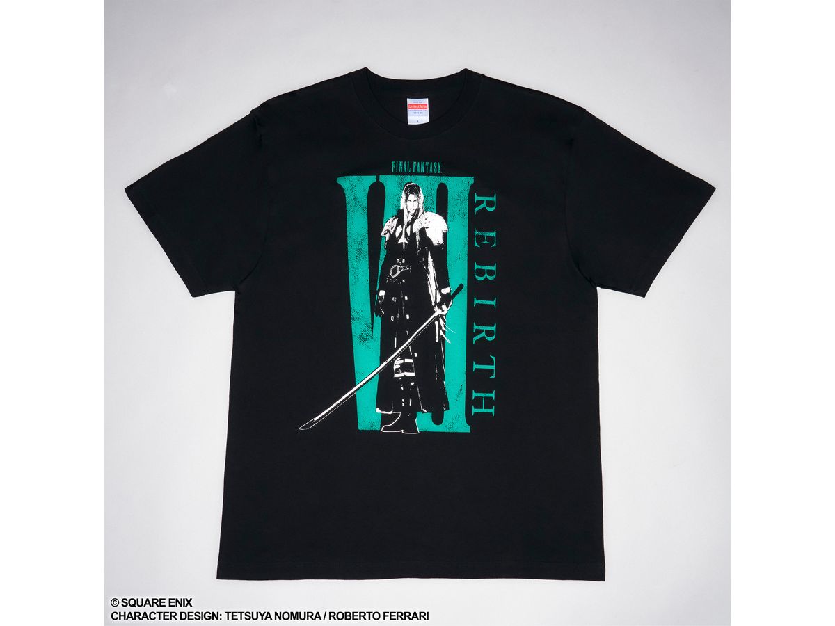 FINAL FANTASY VII REBIRTH T-shirt Sephiroth (Black x Green)