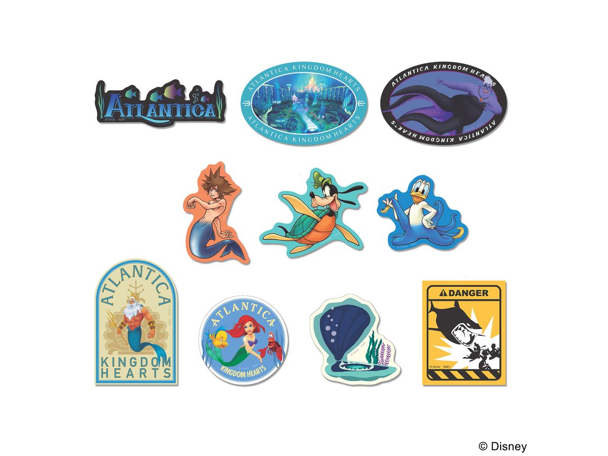 Kingdom Hearts: Stationery Sticker Set Atlantica