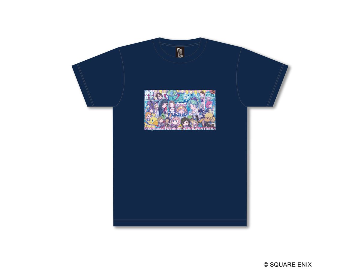 #SQkawaii Sounds -FINAL FANTASY- T-Shirt Navy