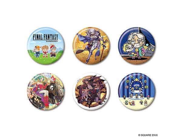 Final Fantasy Pixel Remaster Illustrator-Drawn Can Badge Set