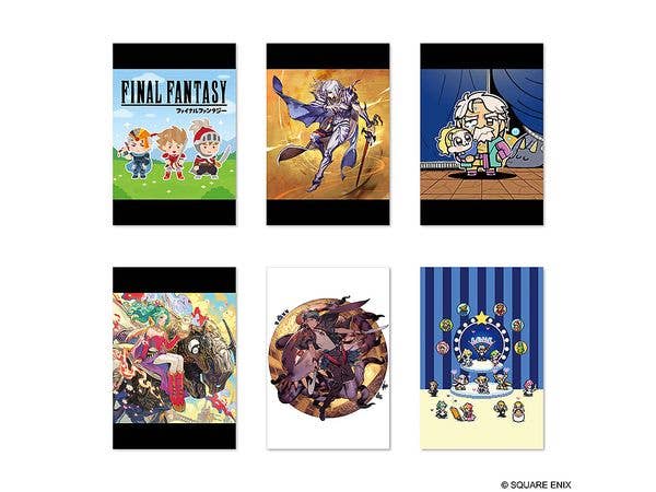 Final Fantasy Pixel Remaster Illustrator-Drawn Postcard Set