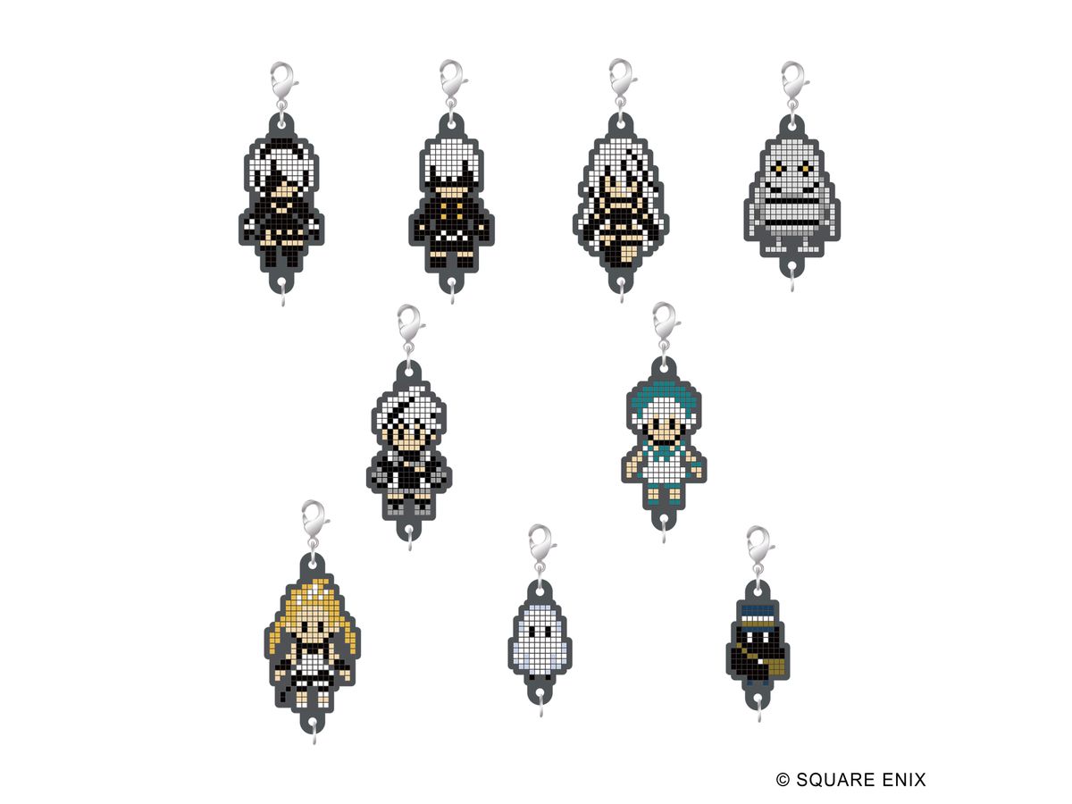 Nier Series Rubber Strap Collection Pixel Art Ver. Vol. 2: 1Box (9pcs)