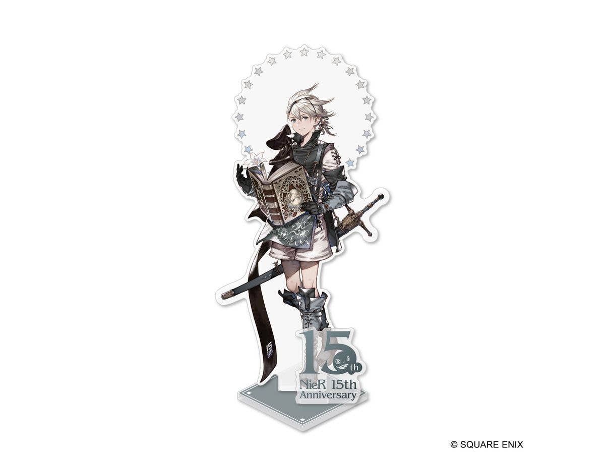 NieR Series 15th Anniversary Acrylic Stand Boy Nier & White Book