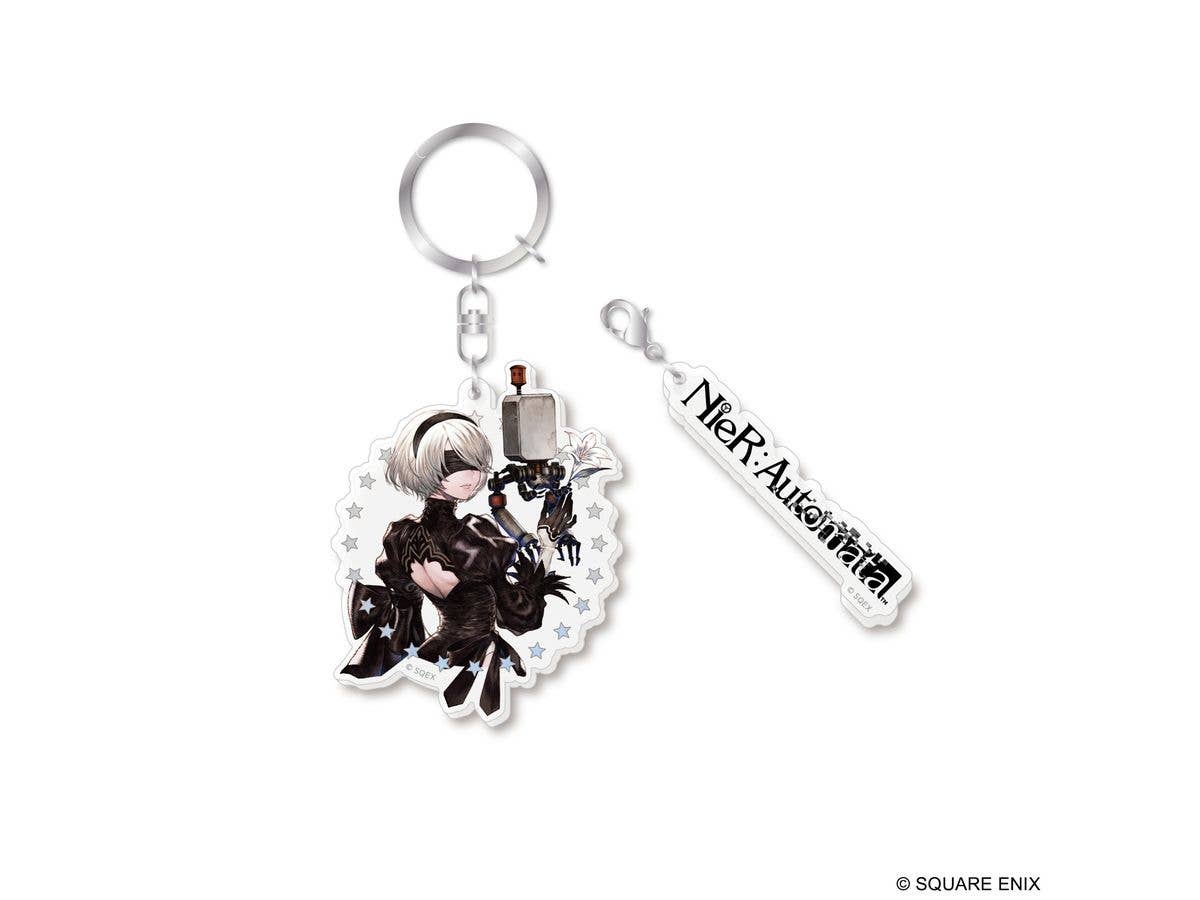 NieR Series 15th Anniversary Acrylic Keychain 2B & Pod 042