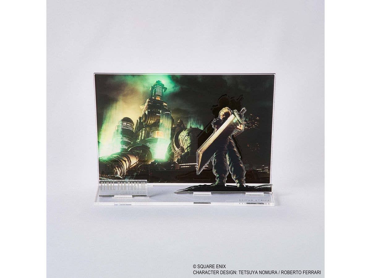 Final Fantasy VII Rebirth Acrylic Diorama Key Art Cloud
