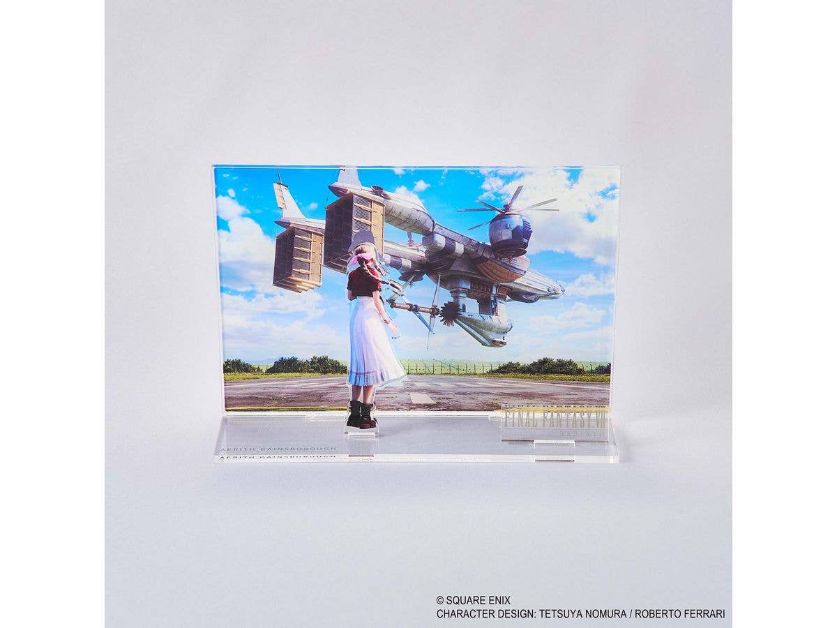 Final Fantasy VII Rebirth Acrylic Diorama Key Art Aerith
