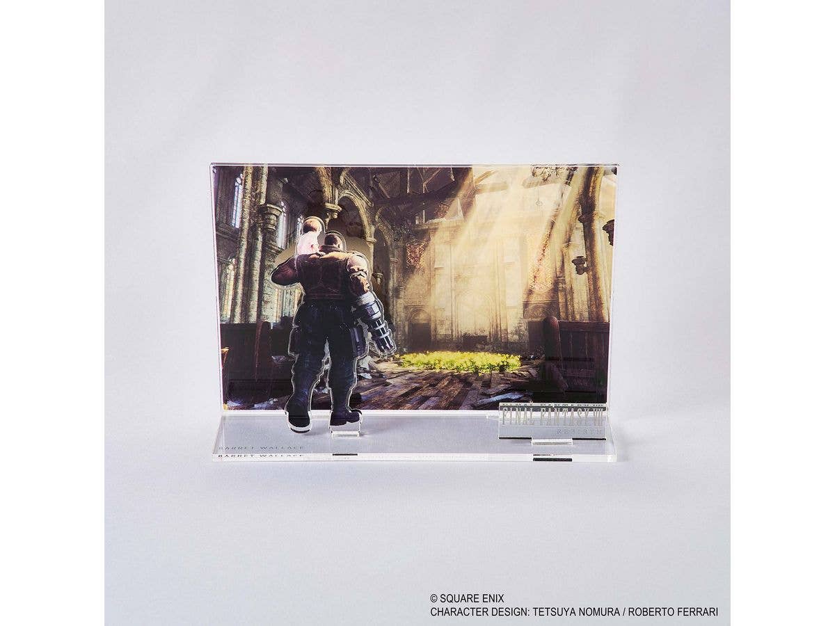 Final Fantasy VII Rebirth Acrylic Diorama Key Art Barret