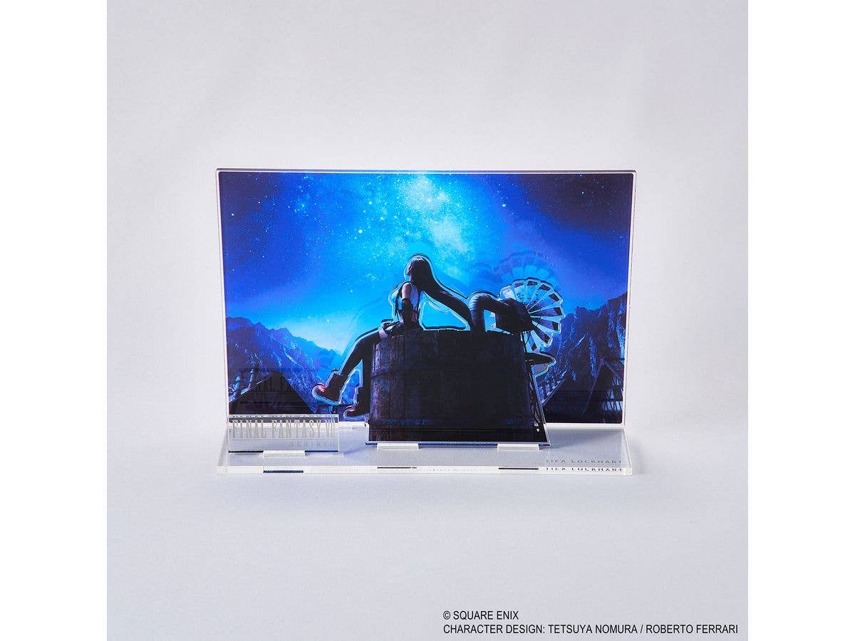 Final Fantasy VII Rebirth Acrylic Diorama Key Art Tifa