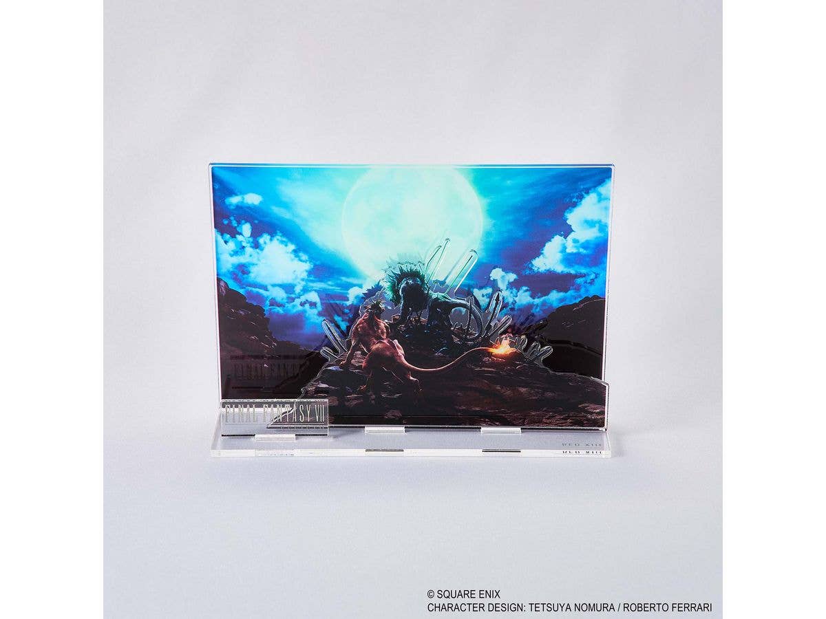 Final Fantasy VII Rebirth Acrylic Diorama Key Art Red XIII