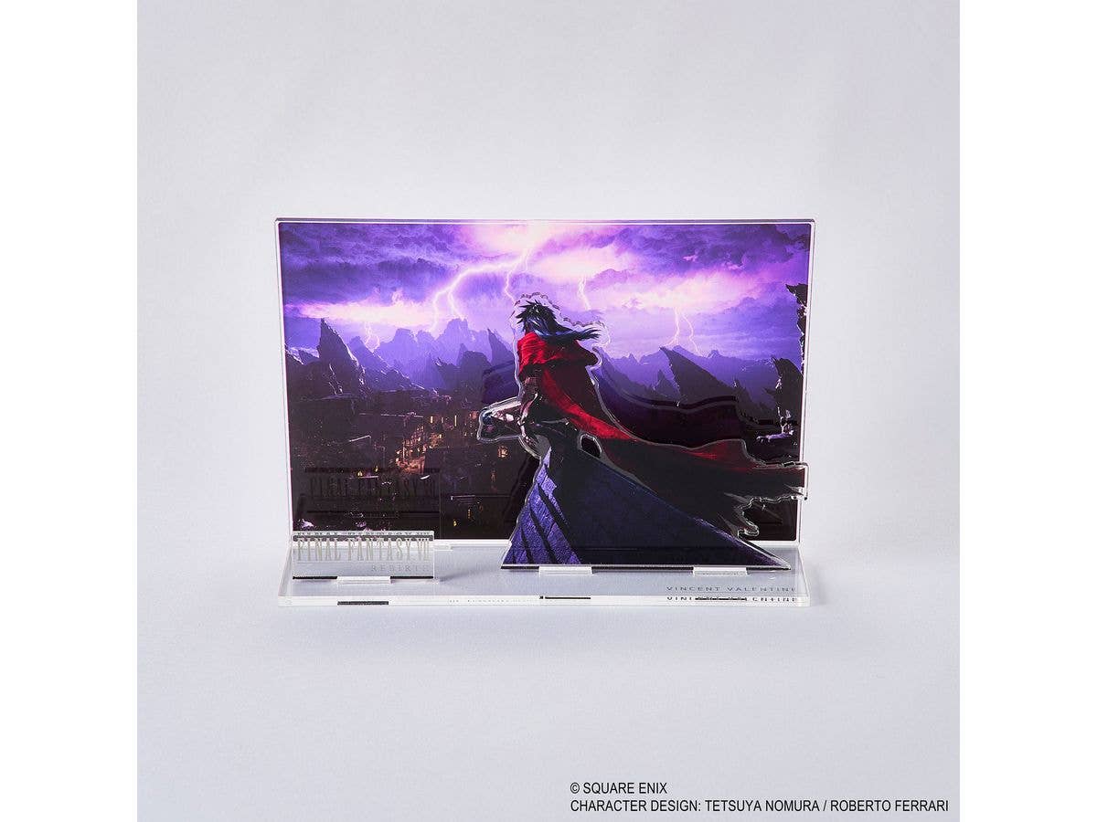 Final Fantasy VII Rebirth Acrylic Diorama Key Art Vincent