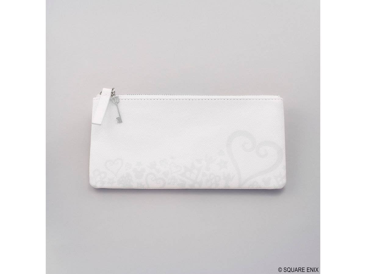 Kingdom Hearts / Stationery Flat Pen Case, White