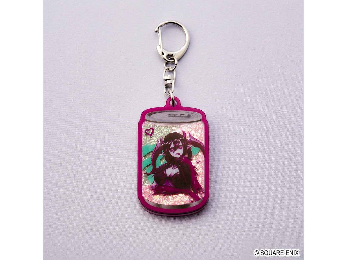 FINAL FANTASY XIV Energy Drink Glitter Keychain - Succubus