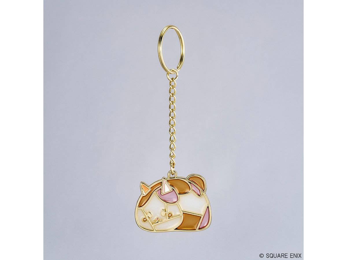 FINAL FANTASY XIV Stained Glass Style Keychain - Fat Cat
