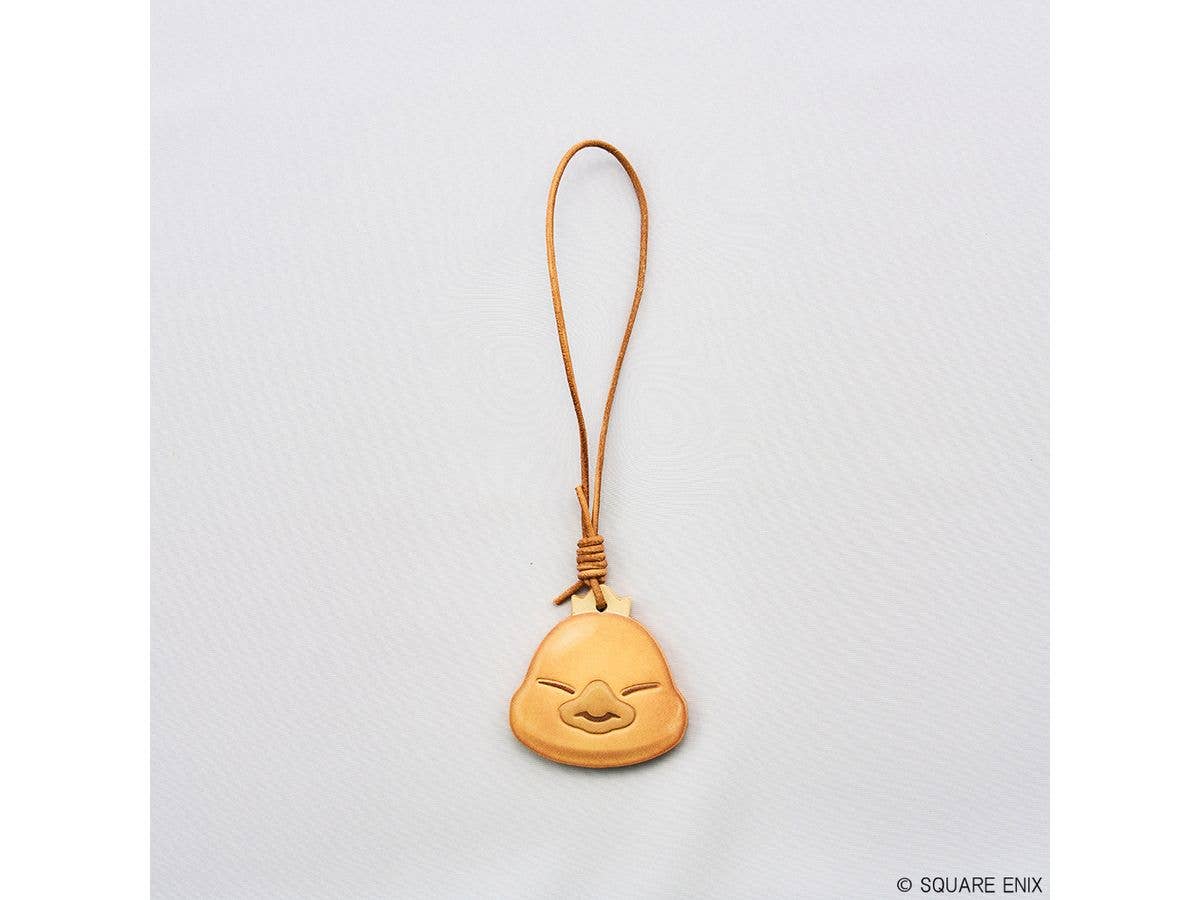 Final Fantasy XIV Faux Leather Charm - Fat Chocobo Cookie