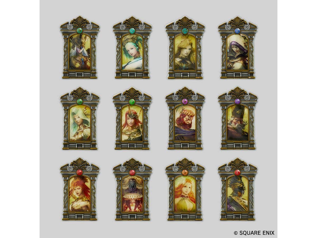 FINAL FANTASY XIV Framed Portrait Magnets - The Twelve 1Box 12pcs