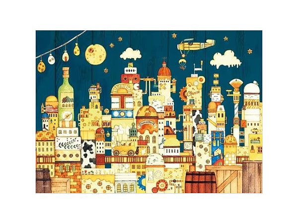 Jigsaw Puzzle: Cheese Town Under the Kitchen 500p (38 x 53cm)