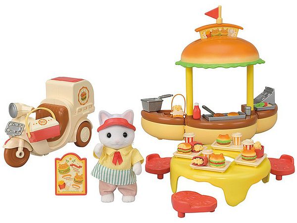 Sylvanian Families Freshly Made Hamburger Wagon