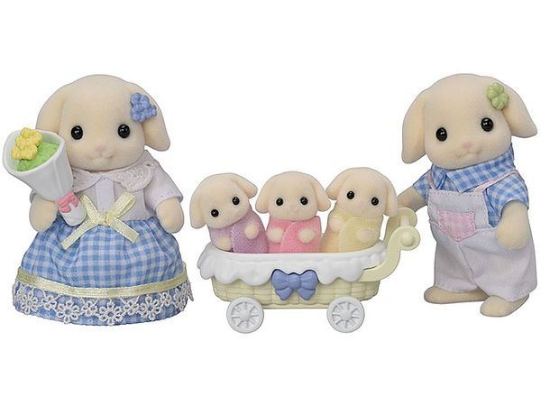 Sylvanian Families Flora Rabbit Family