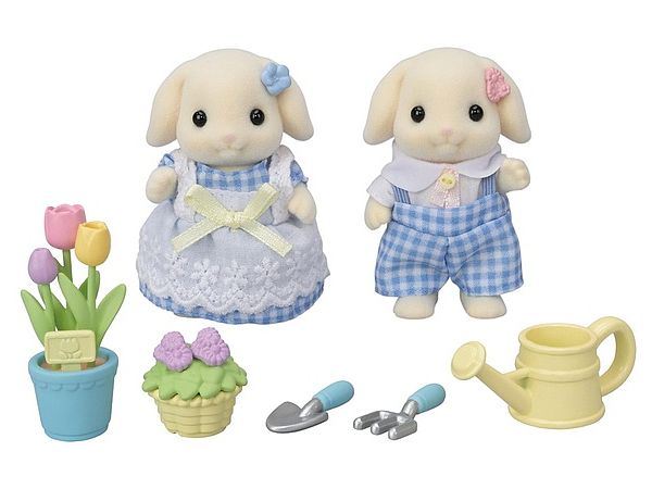 Sylvanian Families Flower Care Set -Flora Rabbit Brothers-