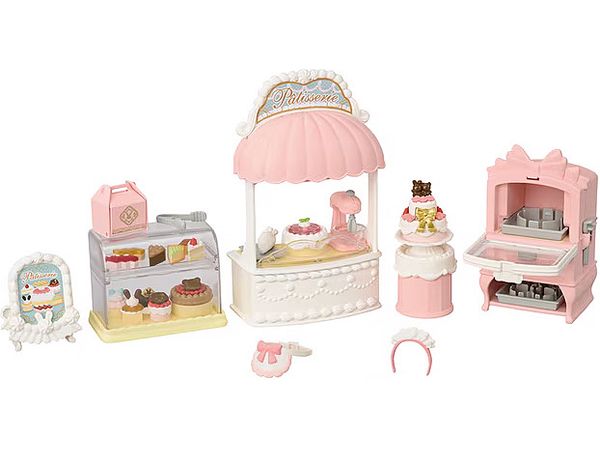 Sylvanian Families Sweet Pastry Chef First Cake Shop Set