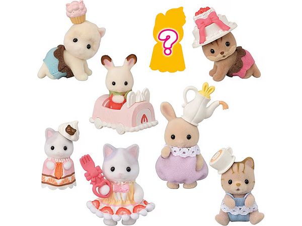 Sylvanian Families Baby Collection Baby Cake Pastry Series: 1Box (16pcs)