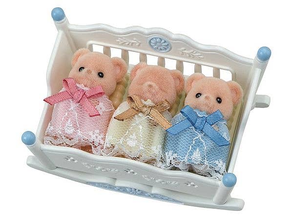 Sylvanian Families: Biscuit Bear Triplets Healthy Set