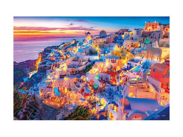 Jigsaw Puzzle: An Evening in Santorini - Greece 2016vsp (50 x 75cm)