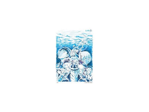 Jigsaw Puzzle: Black Iron Submarine -Theatrical Version Aoyama-sensei Hand-Drawn Original Picture Poster Ver.- 300pcs (38 x 26cm)